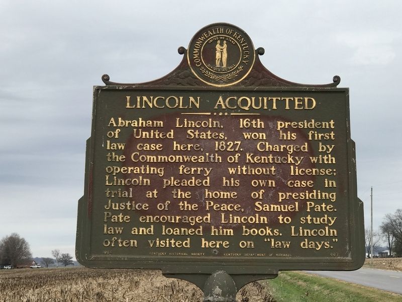 Lincoln Acquitted Marker image. Click for full size.