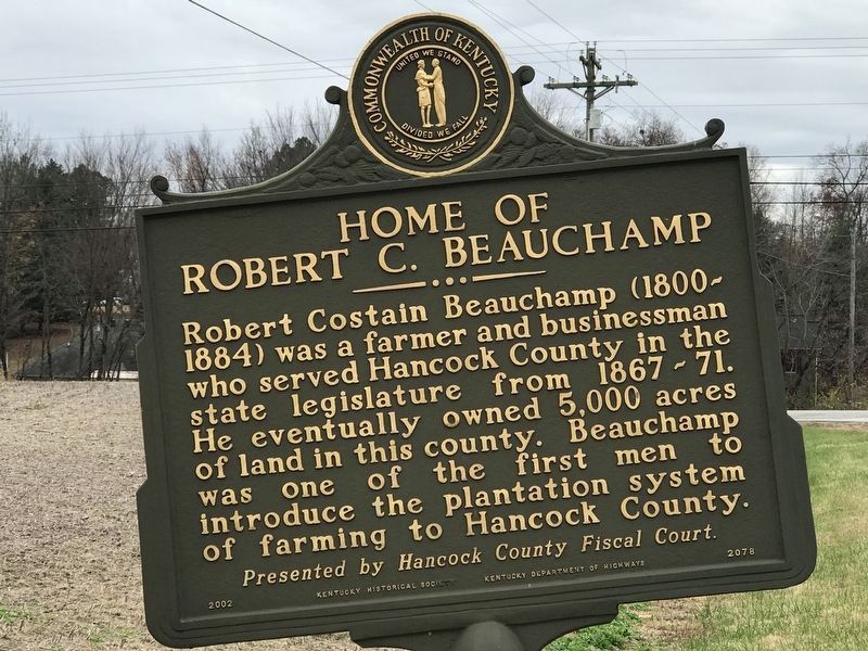 Home of Robert C. Beauchamp Marker image. Click for full size.