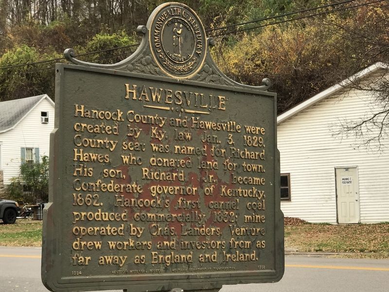 Hawesville Marker image. Click for full size.