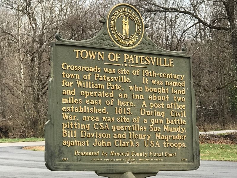 Town of Patesville Marker image. Click for full size.