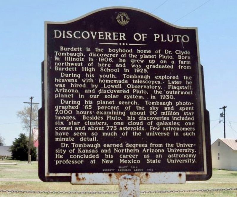 Discoverer of Pluto Marker image. Click for full size.