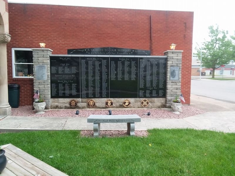 Hamler Veterans Memorial image. Click for full size.