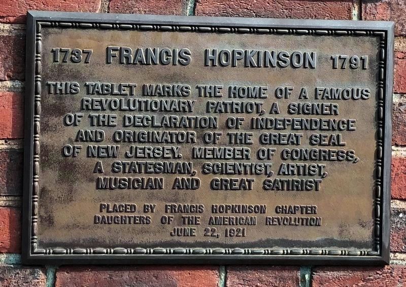 Francis Hopkinson Marker image. Click for full size.