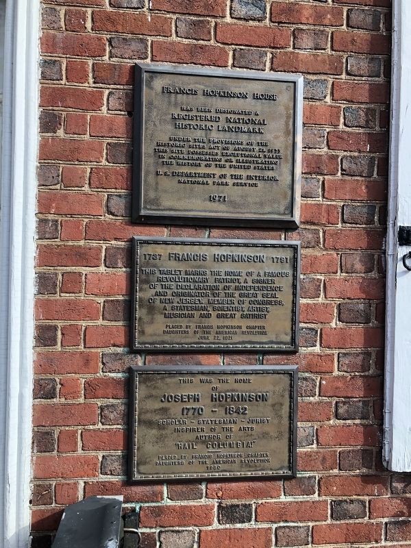Hopkinson House plaques image. Click for full size.