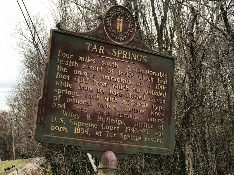 Tar Springs Marker image. Click for full size.