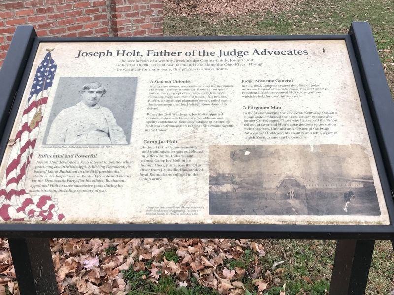 Joseph Holt, Father of the Judge Advocates Marker image. Click for full size.