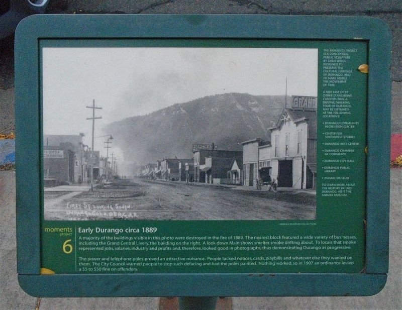 Early Durango circa 1889 Marker image. Click for full size.