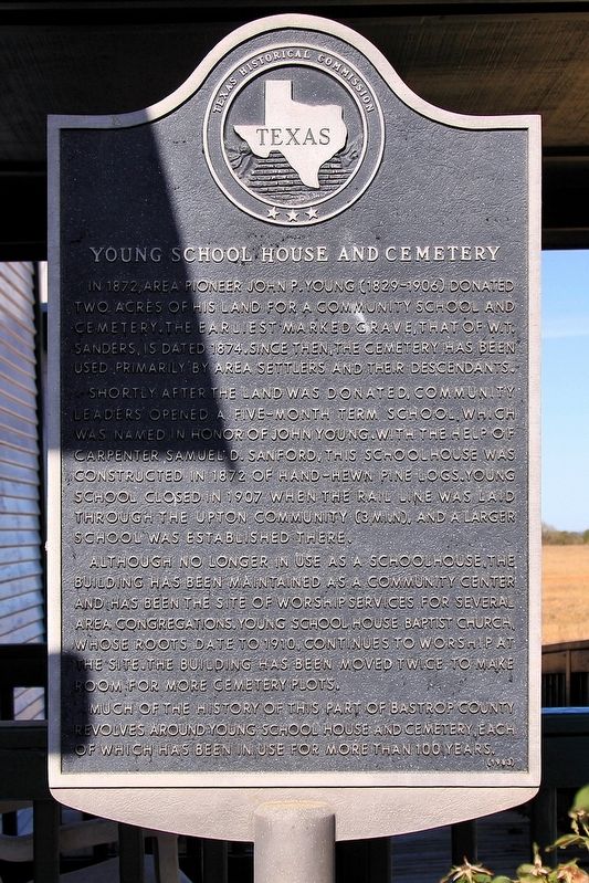 Young School House and Cemetery Marker image. Click for full size.