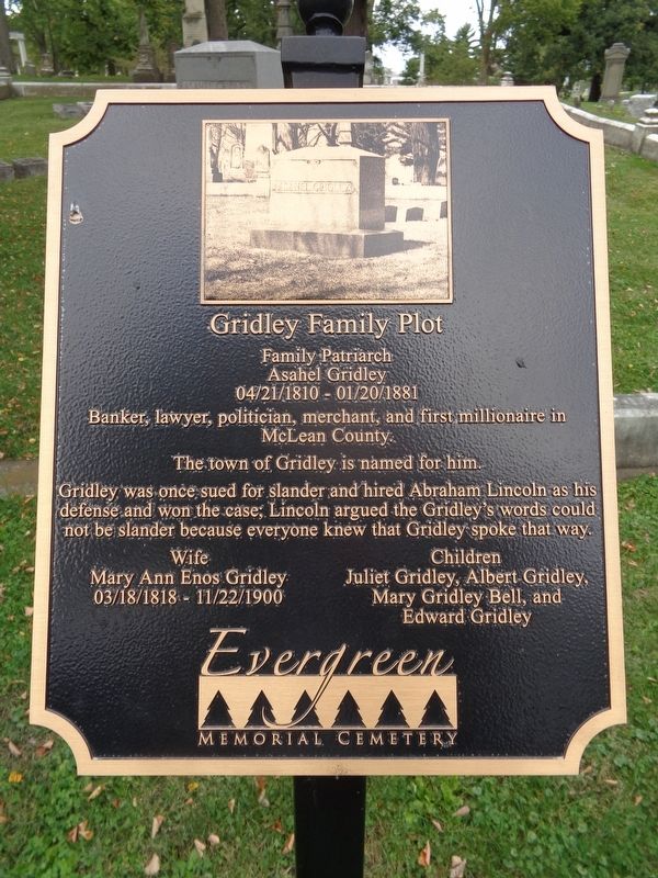 Gridley Family Plot Marker image. Click for full size.