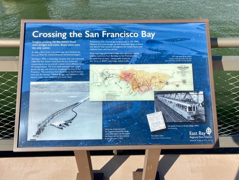 Crossing the San Francisco Bay Marker image. Click for full size.