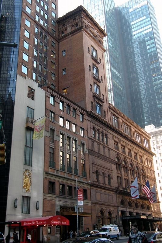 Carnegie Hall (right), 57th Street side image. Click for full size.