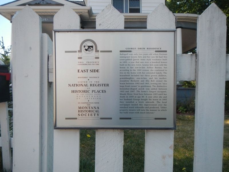 George Drew Residence Marker image. Click for full size.