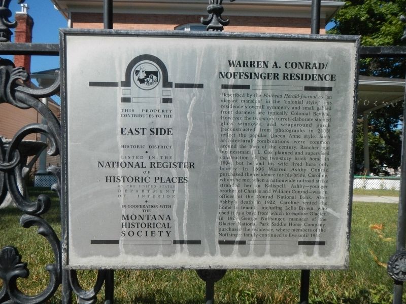 Warren A. Conrad/Noffsinger Residence Marker image. Click for full size.