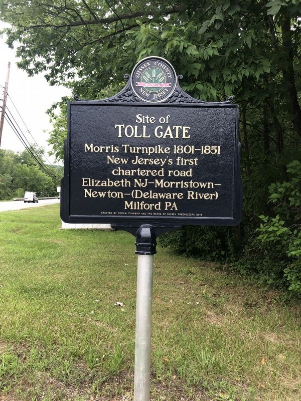 Site Of Toll Gate Marker image. Click for full size.