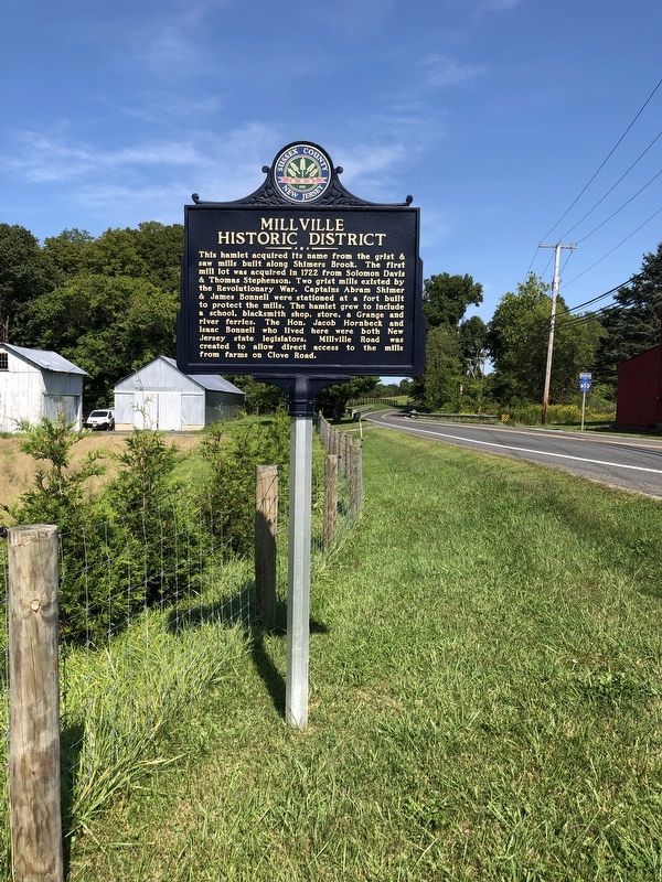 Millville Historic District Marker image. Click for full size.