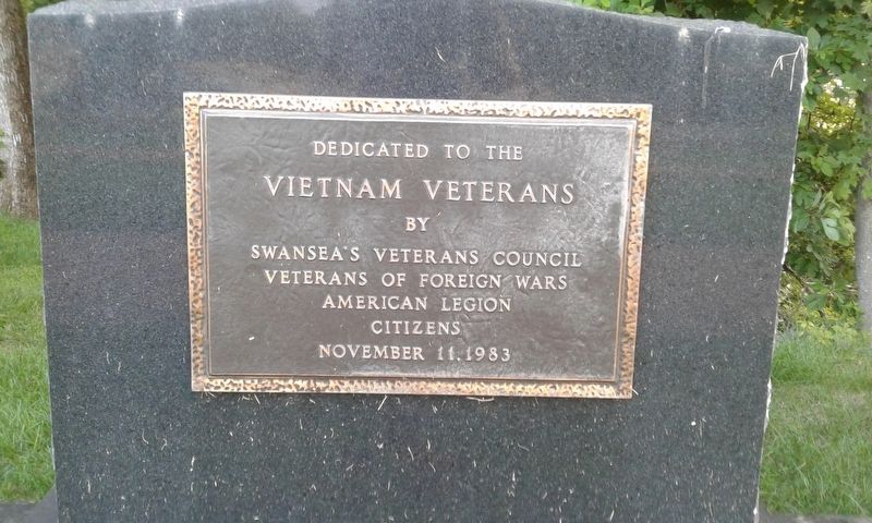 Swansea's Vietnam Veterans Memorial image. Click for full size.