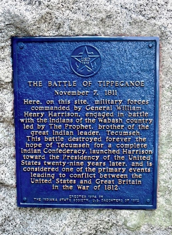 The Battle of Tippecanoe Marker image. Click for full size.