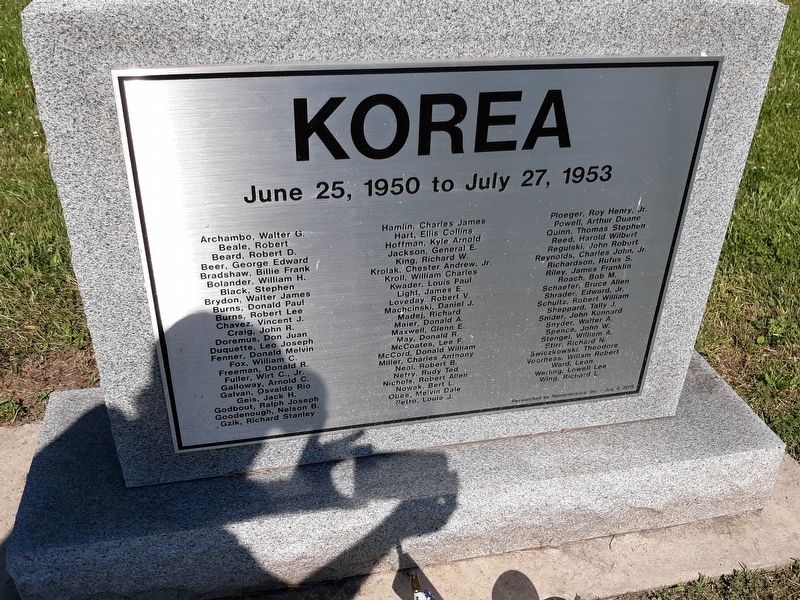 Lucas County Korea Veterans Memorial image. Click for full size.