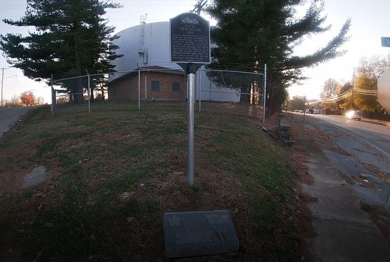 Site of Twelve Mile Inn Marker image. Click for full size.