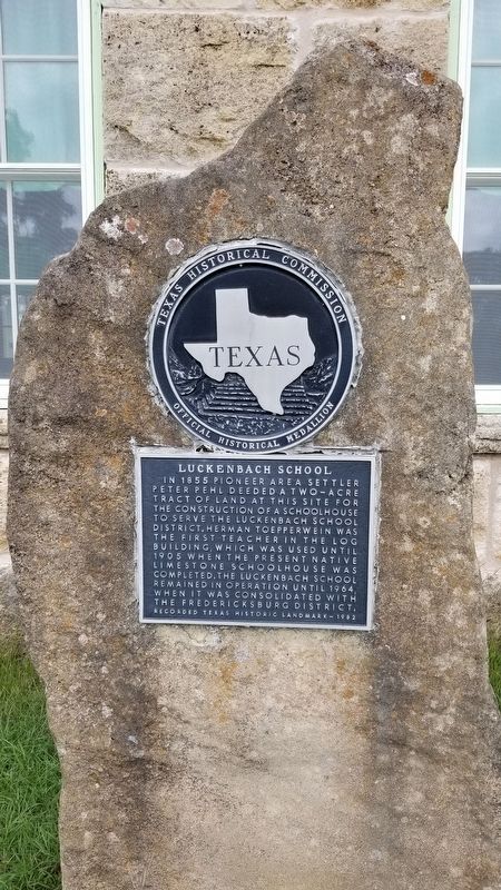 Luckenbach School Marker image. Click for full size.