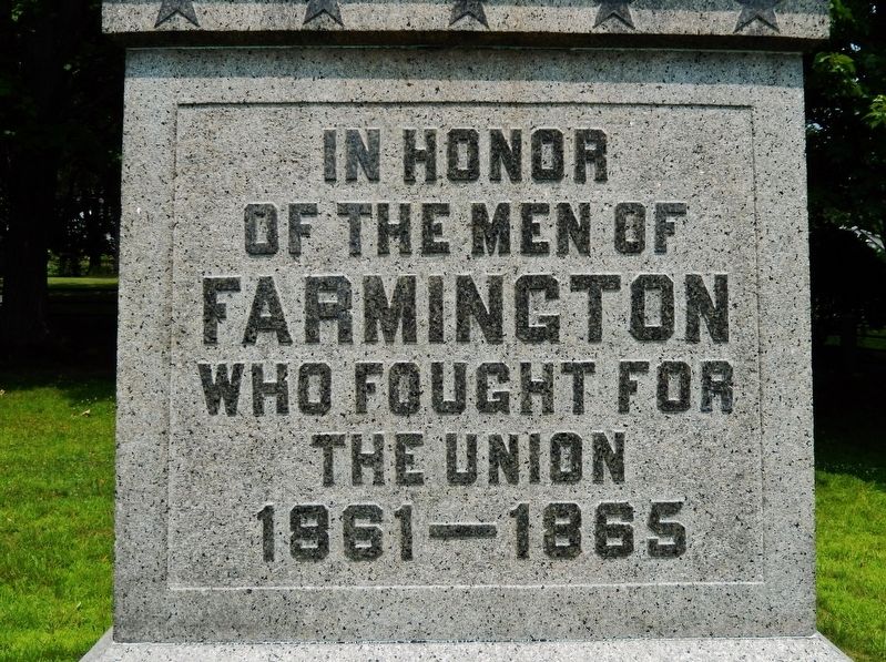 Farmington Civil War Monument image. Click for full size.
