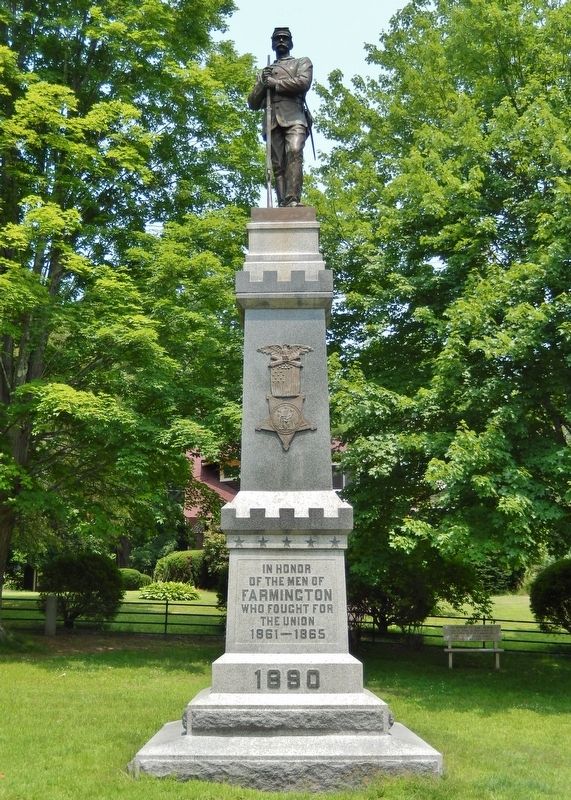Farmington Civil War Monument image. Click for full size.