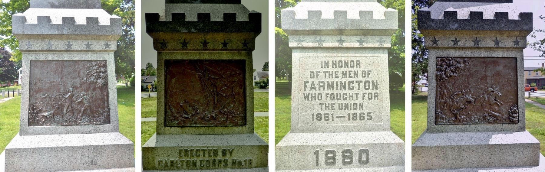 Farmington Civil War Monument Base image. Click for full size.