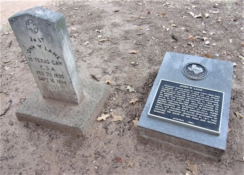 John W. Lane Marker image. Click for full size.