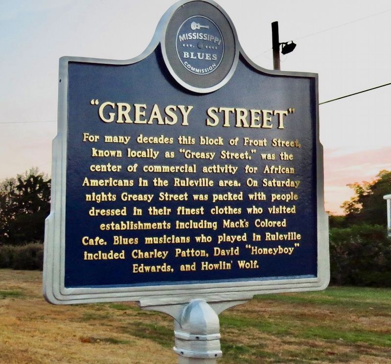 "Greasy Street" Marker (front) image. Click for full size.