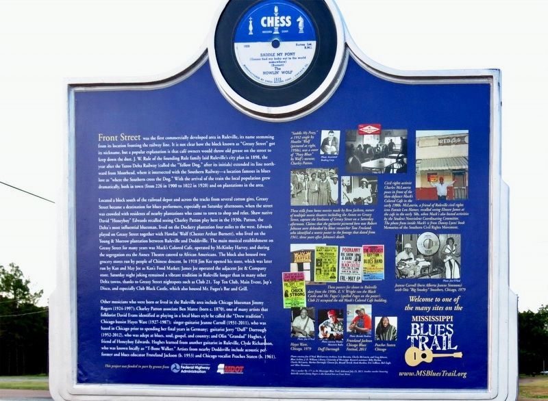 "Greasy Street" Marker (rear) image. Click for full size.
