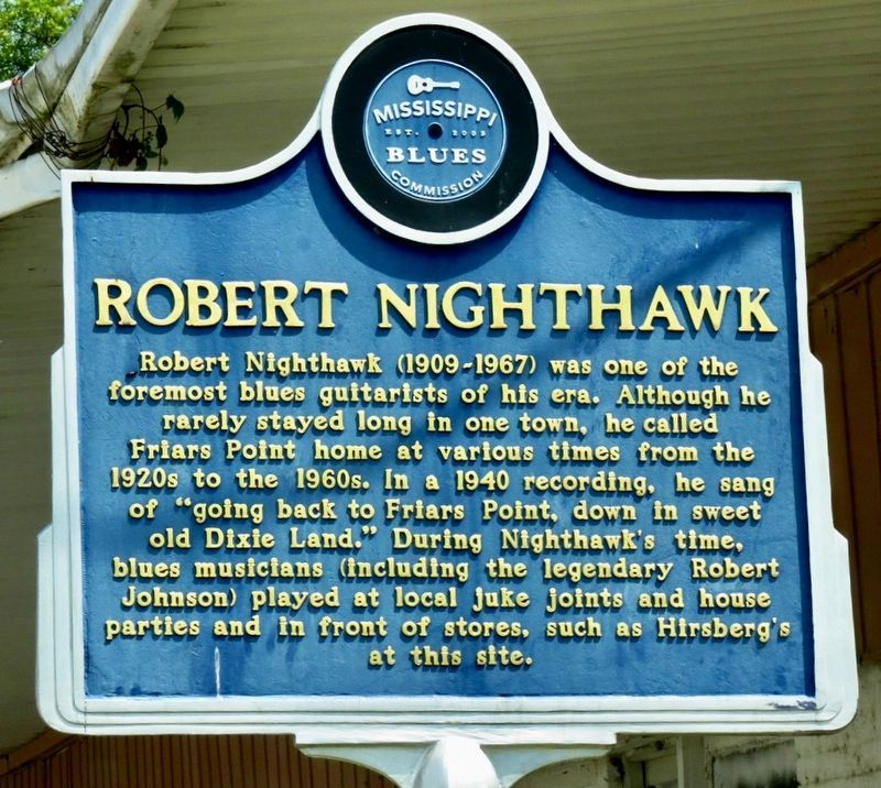 Robert Nighthawk Marker (front) image. Click for full size.