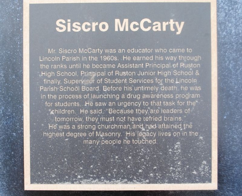 Siscro McCarty Marker image. Click for full size.