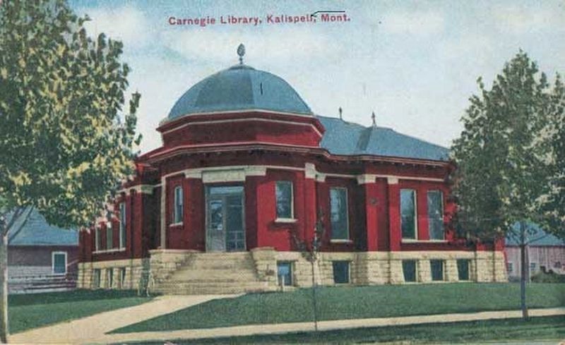 Carnegie Library postcard ca. 1901 image. Click for full size.