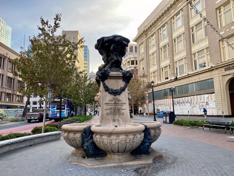 Latham Memorial Fountain in Latham Square image. Click for full size.