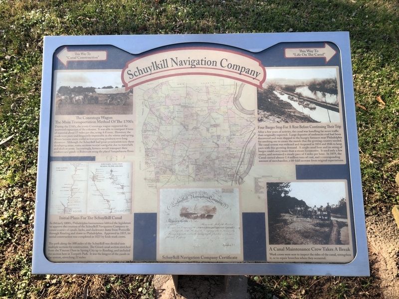 Schuylkill Navigation Company Marker image. Click for full size.