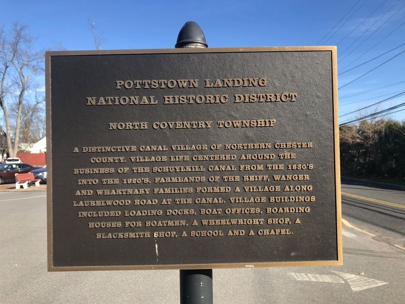 Pottstown Landing National Historic District Marker image. Click for full size.