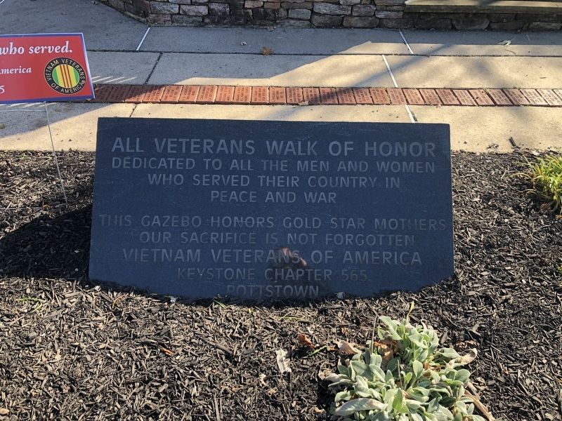 All Veterans Walk of Honor Marker image. Click for full size.