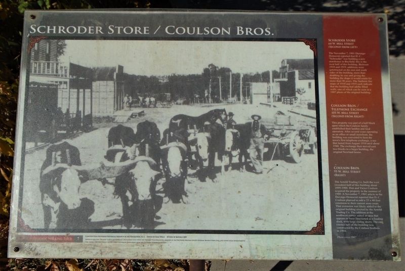 Schroder Store / Coulson Bros. Marker image. Click for full size.