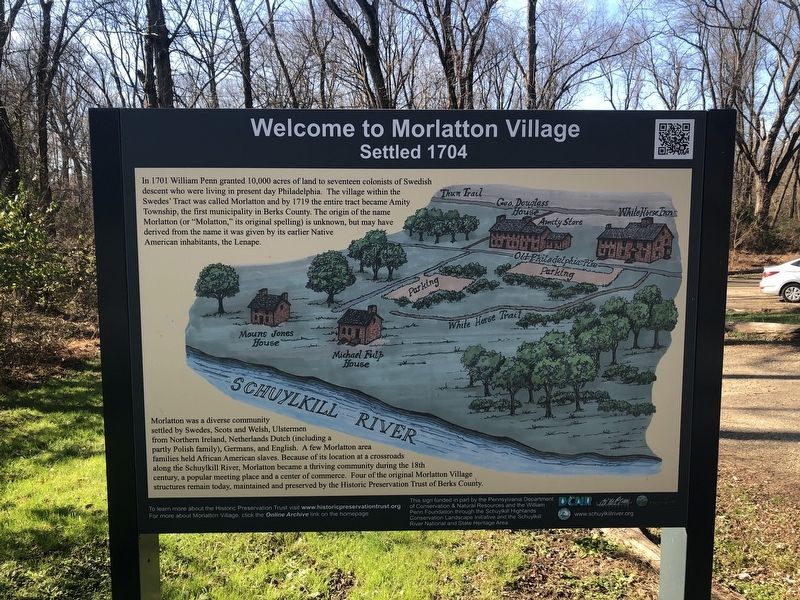 Welcome to Morlatton Village Marker image. Click for full size.
