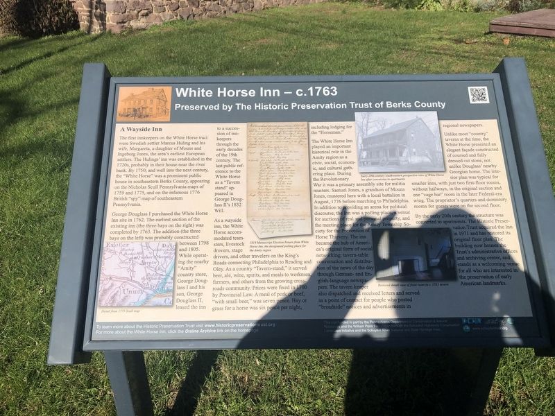 White Horse Inn Marker image. Click for full size.
