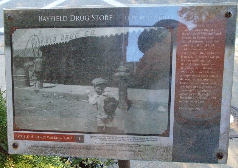 Bayfield Drug Store Marker image. Click for full size.