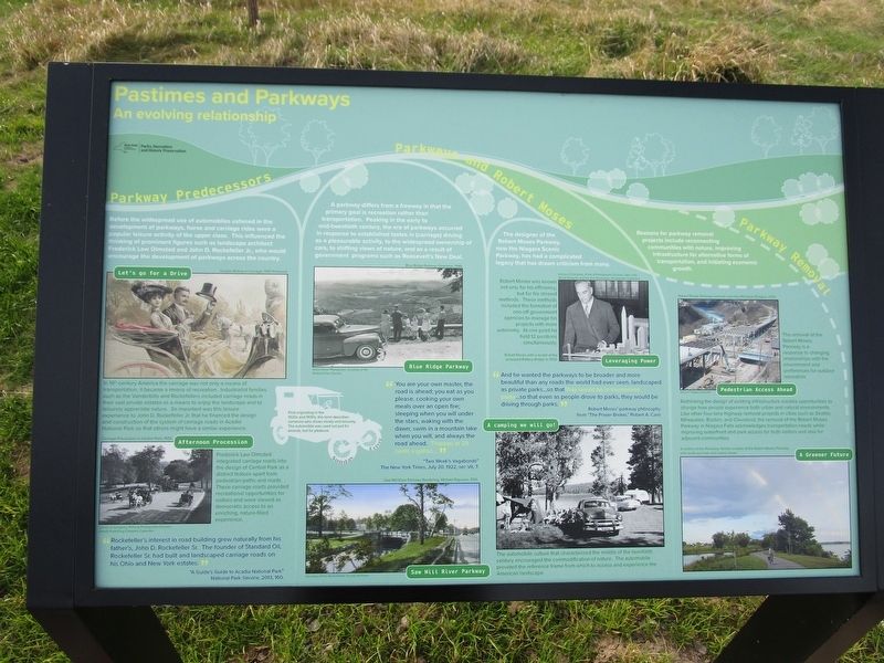 Pastimes and Parkways Marker image. Click for full size.