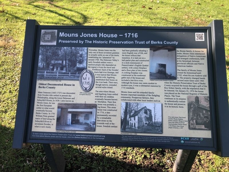Mouns Jones House Marker image. Click for full size.
