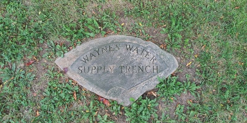 Wayne's Water Supply Trench Marker image. Click for full size.