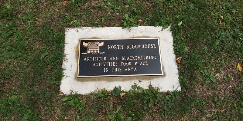 North Blockhouse Marker image. Click for full size.