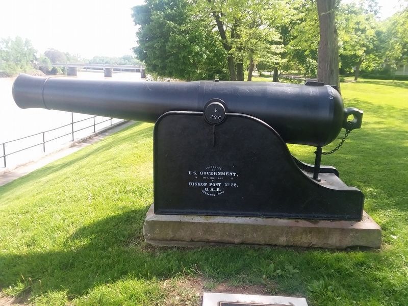Civil War Cannon newly painted in May 2019 image. Click for full size.