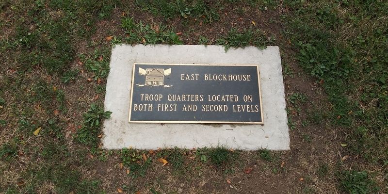East Blockhouse Marker image. Click for full size.