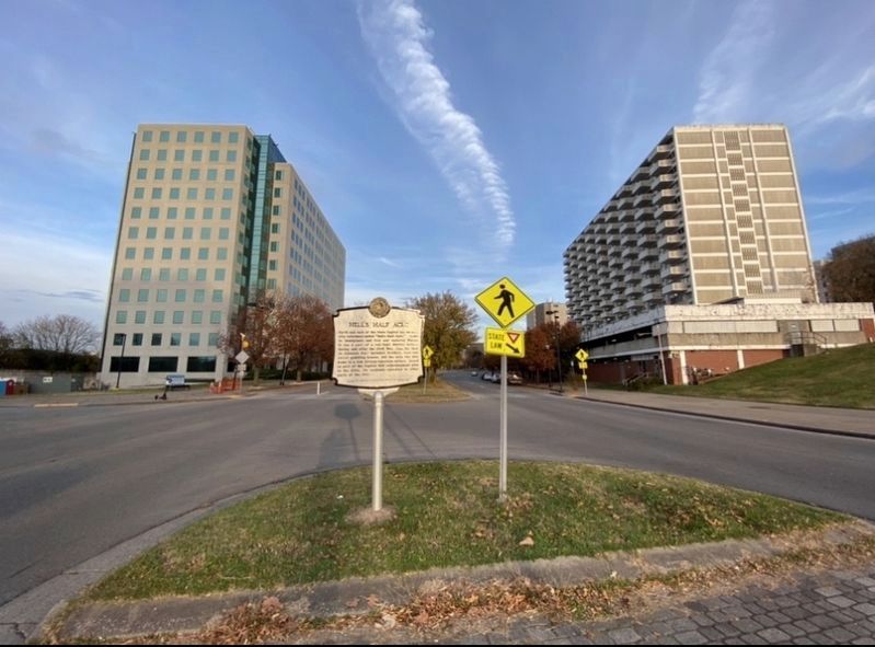Hells Half Acre Marker. Click for full size. Hells Half Acre Marker image. Click for full size.