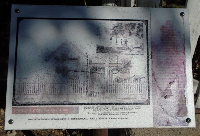 Newland House and Presbyterian Manse Marker image. Click for more information.