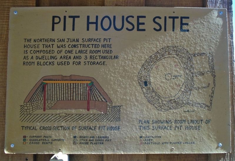 Pit House Site Marker image. Click for full size.